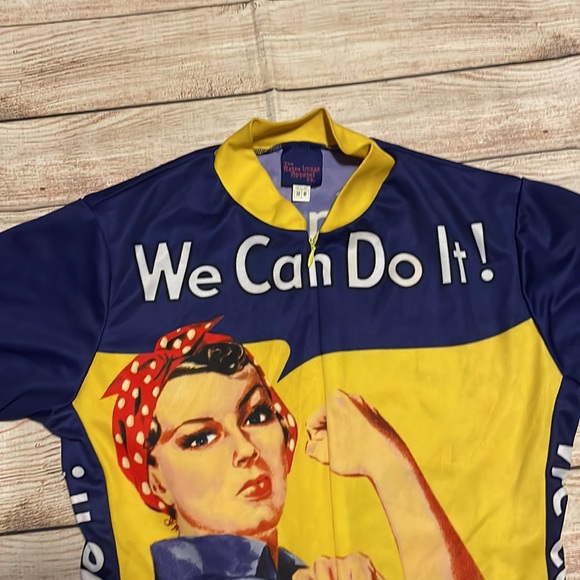 Women’s Rosie the Riveter cycling jersey size M - Picture 3 of 10